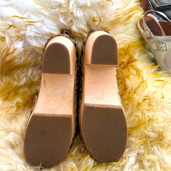 Swedish Hasbeens Boots Zip It Emy Clog Leopard Ankle Bootie - Picture 6 of 10